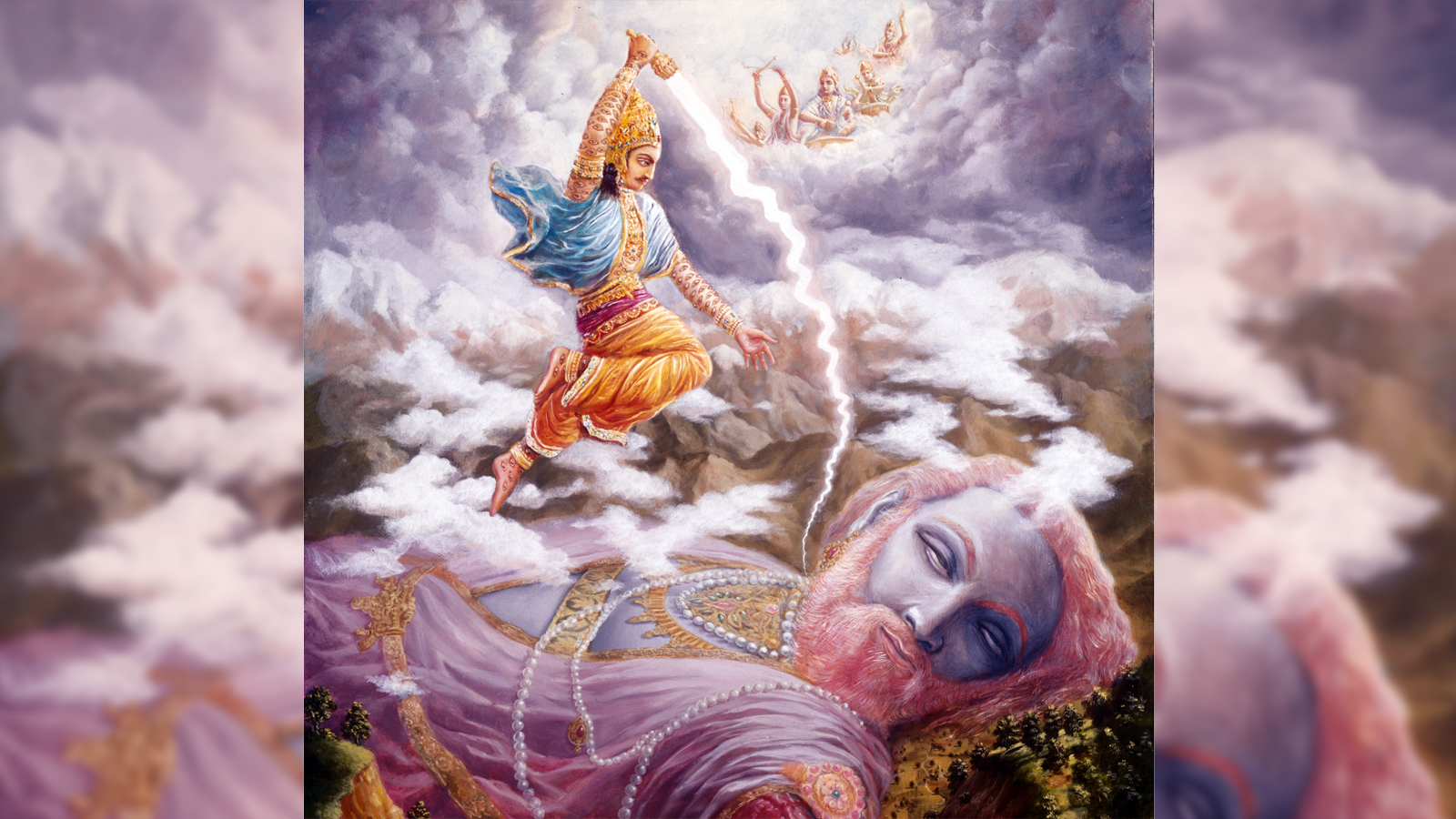 Indra kills Vritrasura