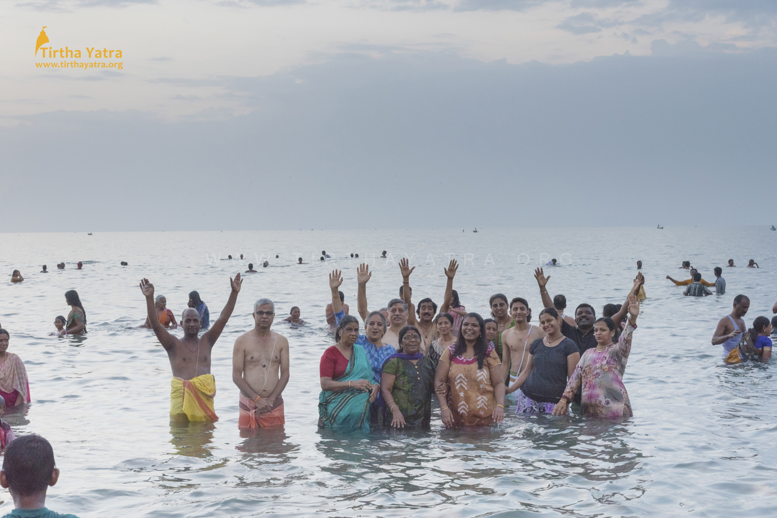 Agni Teertham dip during the Pandiya Nadu Divya Deshams Yatra