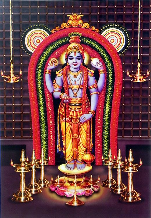 Guruvayur Temple painting