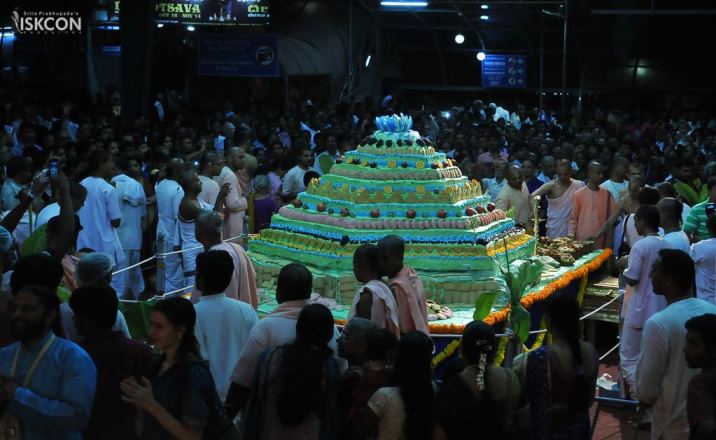 Govardhana puja at ISKCON Bangalore 