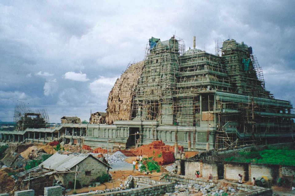 ISKCON Bangalore Main structure construction photo iskconbangalore