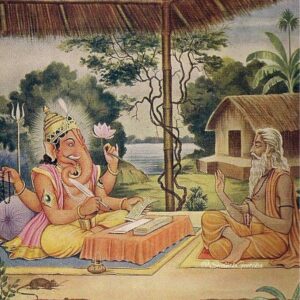 Ganesha writing Mahabharata