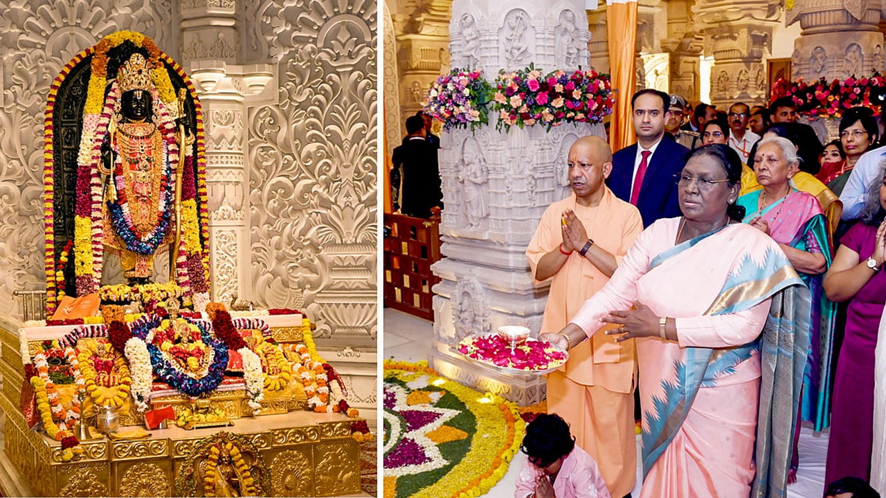 President Murmu Attends Sri Ram Yantra Sthapana Ceremony in Ayodhya