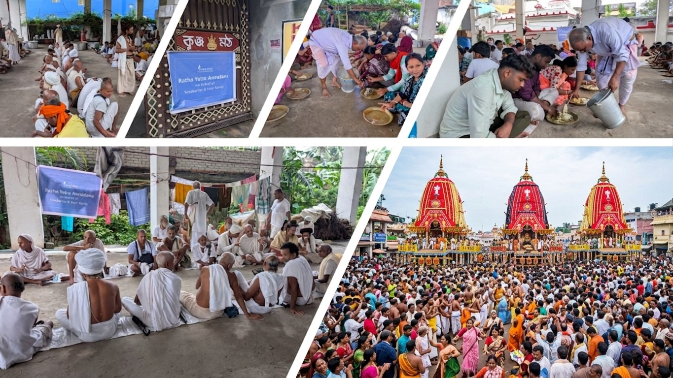 Tirtha Yatra Serves Annadana to 1,500+ devotees during Ratha Yatra 2026