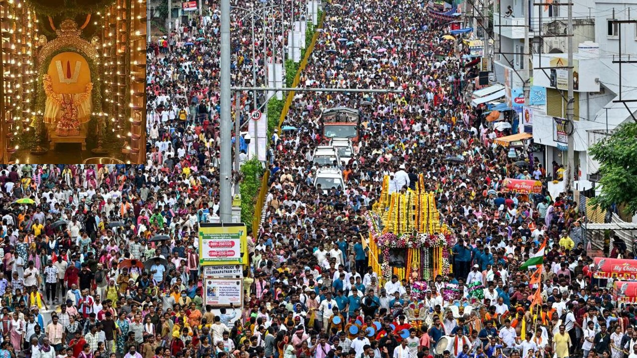 Simhachalam Giri Pradakshina 2026 Sets Record Participation of Six Lakh Devotees